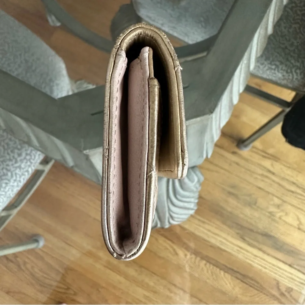 Chanel Palette Metallic Aged Flap Card Case Authentic 2011 Gold - Picture 4 of 15